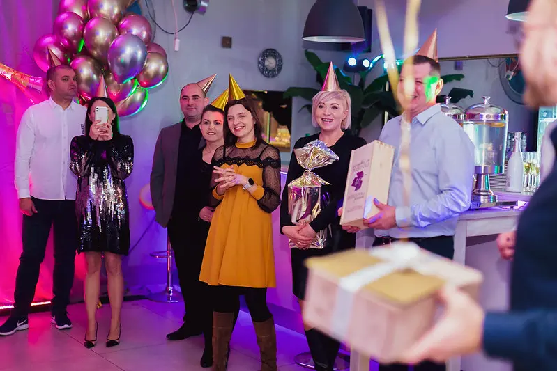 Garden party event night